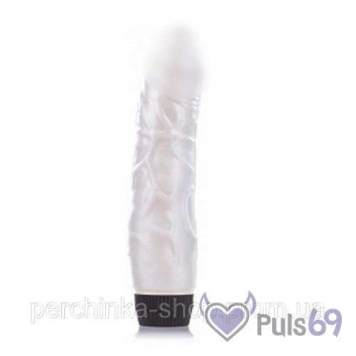 Перламутровый реалистичный вибратор 17см. от Seven Creations