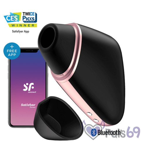 Вакуумный стимулятор с вибрацией Satisfyer Love Triangle Black