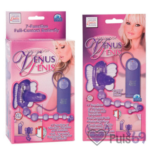 Вибратор бабочка с анальным отростком Venus Penis от California Exotic Вибратор бабочка с анальным отростком Venus Penis от California Exotic
