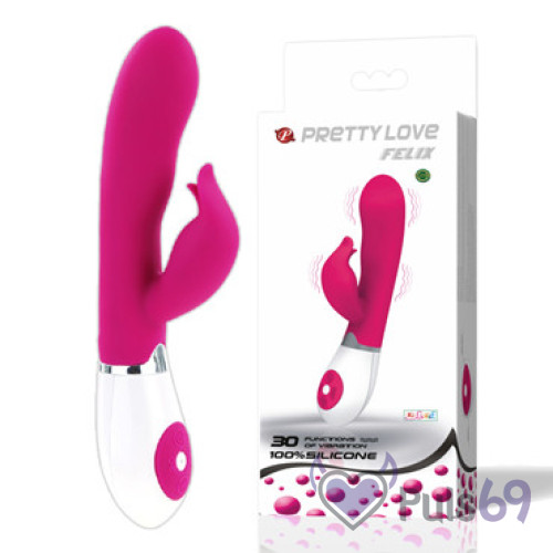 Вибратор с клиторальным отростком Pretty Love Felix