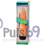 Реалистичный вибратор Penetrating Pleasures Vinyl P-Shape Vibrator от Seven Creations