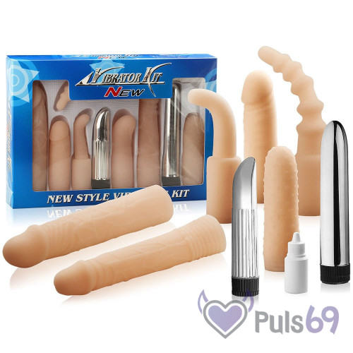 Эротический набор вибраторов и насадок Vibrator Kit Baile