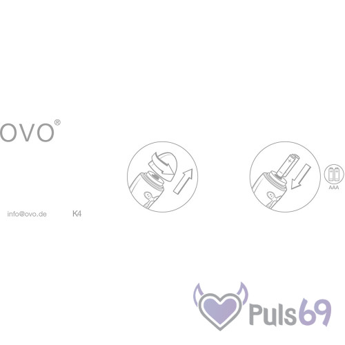 Вибратор со стимулятором клитера OVO K4 Вибратор со стимулятором клитера OVO K4