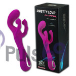 Вибратор Flutter со стимулятором клитора Pretty Love