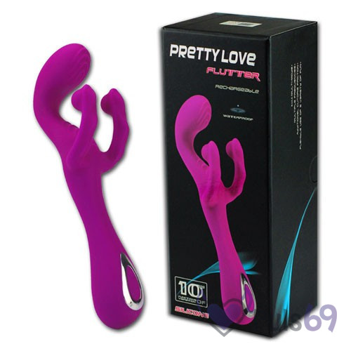 Вибратор Flutter со стимулятором клитора Pretty Love Вибратор Flutter со стимулятором клитора Pretty Love