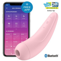 Вакуумный клиторальный стимулятор Satisfyer Curvy 2+ Pink Вакуумный клиторальный стимулятор Satisfyer Curvy 2+ Pink