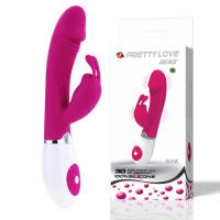 Вибратор с клиторальным отростком Pretty Love Gene