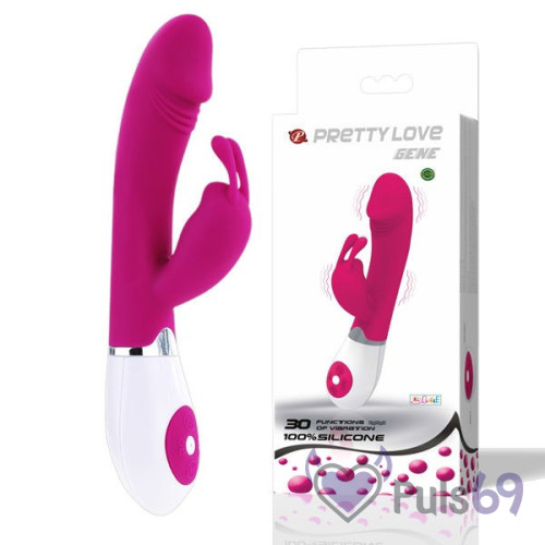 Вибратор с клиторальным отростком Pretty Love Gene