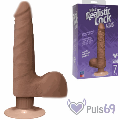 Вибратор The Realistic Cock UR3 7 Inch Slim Vibrating от Doc Johnson