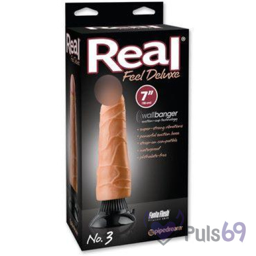 Реалистичный вибратор Real FeelDeluxe No. 3 от Pipedream Реалистичный вибратор Real FeelDeluxe No. 3 от Pipedream