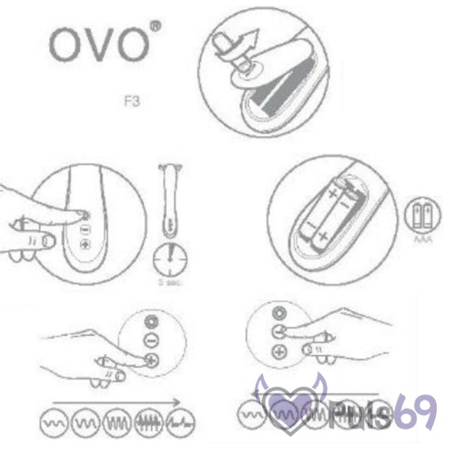 Высококачественный вибратор OVO F3, классический, ультра-мощный Высококачественный вибратор OVO F3, классический, ультра-мощный