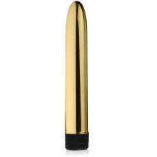Классический вибратор Total Gold 19см., золотистый
