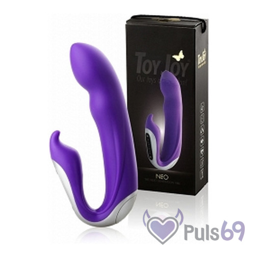 Женский вибратор Hi-Tech Neo Rabbit от Toy Joy, фиолетовый
