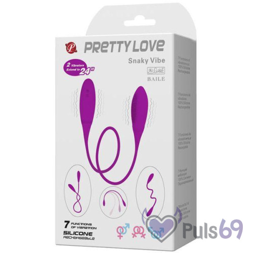 Двухсторонний вибратор Pretty Love Snaky Vibe Двухсторонний вибратор Pretty Love Snaky Vibe