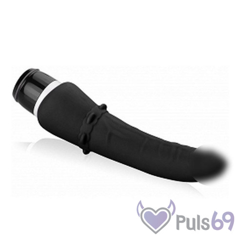 Нежный реалистичный вибратор Seven Creations Classic Smooth, черный