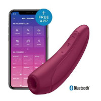 Вакуумный клиторальный стимулятор Satisfyer Curvy 1+ Red Вакуумный клиторальный стимулятор Satisfyer Curvy 1+ Red