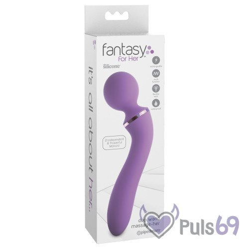 Вибромассажер Fantasy For Her Duo Wand Massage-Her от Pipedream Вибромассажер Fantasy For Her Duo Wand Massage-Her от Pipedream