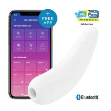 Вакуумный клиторальный стимулятор Satisfyer Curvy 2+ White
