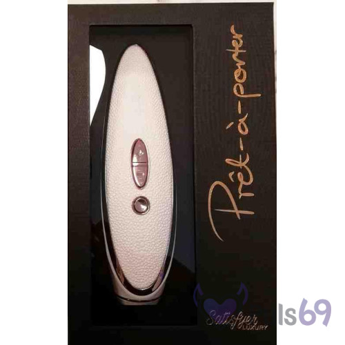 Вакуумный клиторальный вибратор Satisfyer Luxury Pret-a-Porter White Вакуумный клиторальный вибратор Satisfyer Luxury Pret-a-Porter White