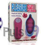 Виброяйцо ребристое на пульте управления Pleasure Shell от Baile