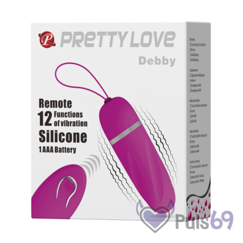 Виброяйцо Pretty Love Debby от Baile, 12 режимов вибрации Виброяйцо Pretty Love Debby от Baile, 12 режимов вибрации