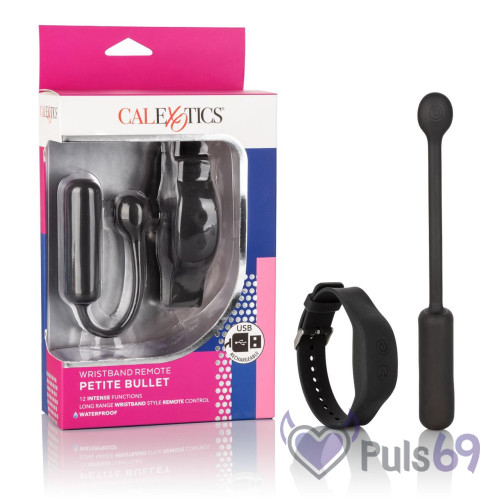 Беспроводное виброяйцо Wristband Remote Petite Bullet от California Exotic