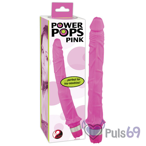 Анальный вибратор POWER POPS розовый