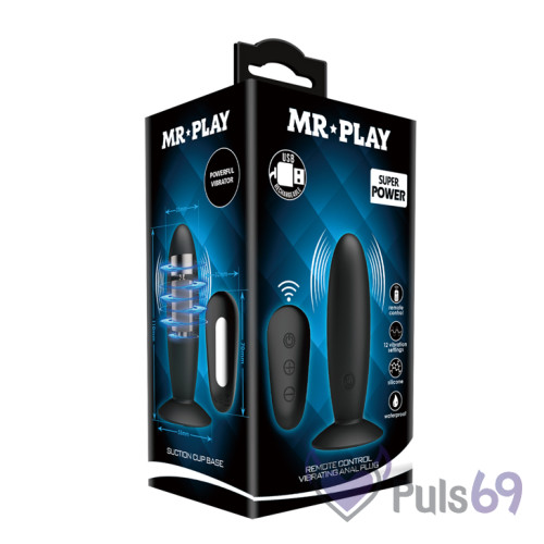 Анальная вибропробка MR PLAY с пультом