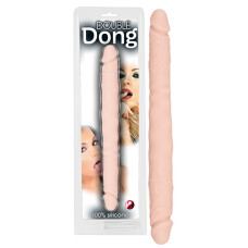 Фаллоимитатор для двоих DOUBLE DONG (телесный) Фаллоимитатор для двоих DOUBLE DONG (телесный)