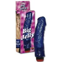 Вибратор BIG JELLY синий