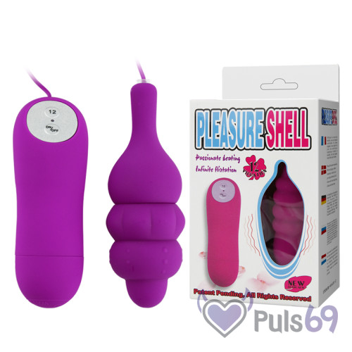 Мини-вибратор на пульте PLEASURE SHELL