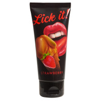 Оральная смазка КЛУБНИКА Lick It (100 мл)