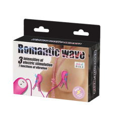 Зажим для сосков ROMANTIC WAVE с пультом (ярко-розовый) Зажим для сосков ROMANTIC WAVE с пультом (ярко-розовый)