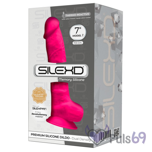 Фаллоимитатор розовый SILEXD 17,5 см