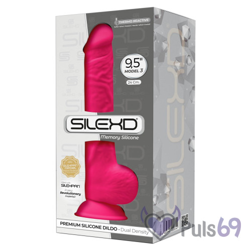 Фаллоимитатор розовый SILEXD 24 см