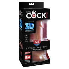 Фаллоимитатор на присоске с мошонкой King Cock Triple Density (17 см) Фаллоимитатор на присоске с мошонкой King Cock Triple Density (17 см)