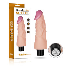 Реалистичный вибратор REAL SOFTEE (18 см) Реалистичный вибратор REAL SOFTEE (18 см)