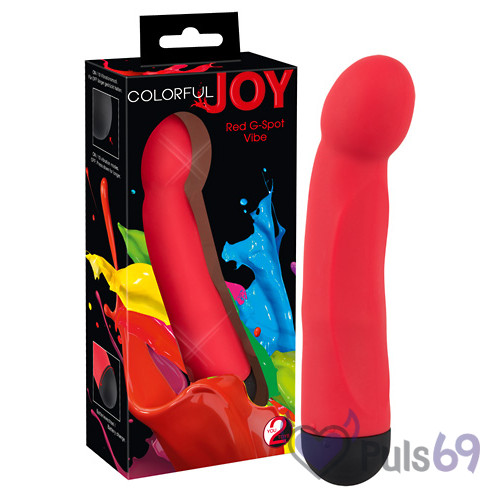 Вибратор для точки G красный (Colorful Joy)