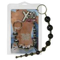 Анальные шарики X-10 Beads черные Анальные шарики X-10 Beads черные
