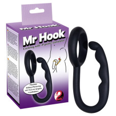 Кольцо для пениса с крюком MR. HOOK черное