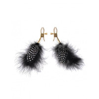 Зажимы для сосков с перышком Fetish Fantasy Gold Feather Nipple Clamps от Pipedream
